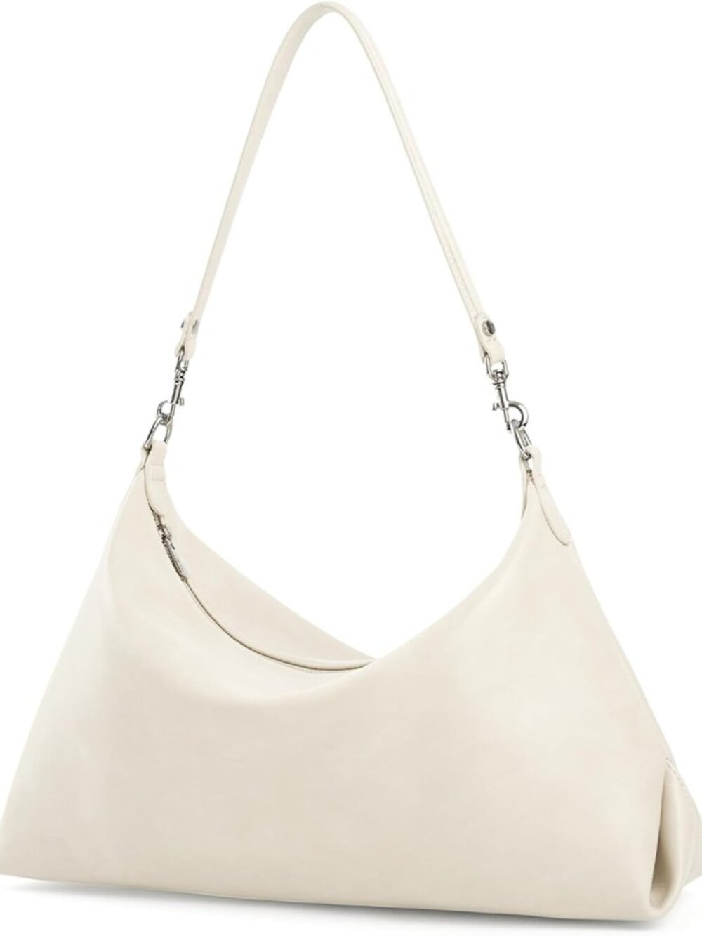 Soft Slouchy Hobo Bags for Women, Vegan Leather Shoulder Handbags, Adjustable St